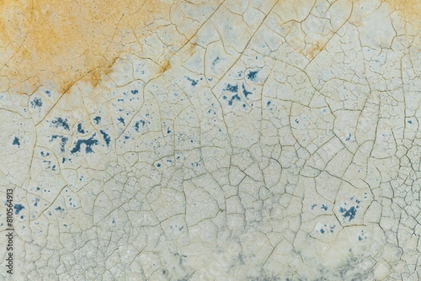 Fototapeta Aerial and arid land view of Burdur Lake, Burdur Türkiye.