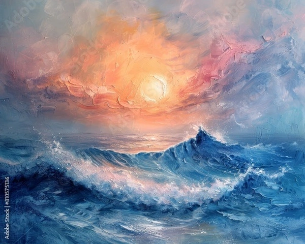 Obraz The painting is an abstract landscape