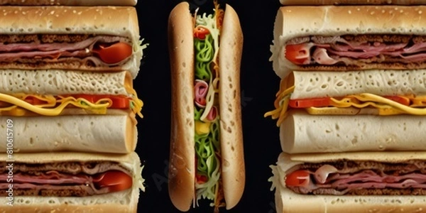 Obraz sandwich on a plate