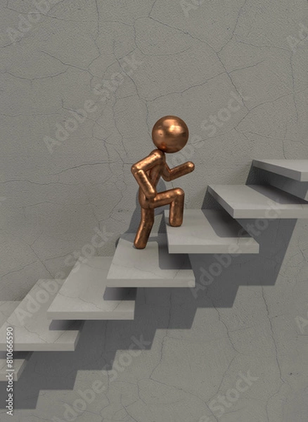 Obraz 階段を登る人_8