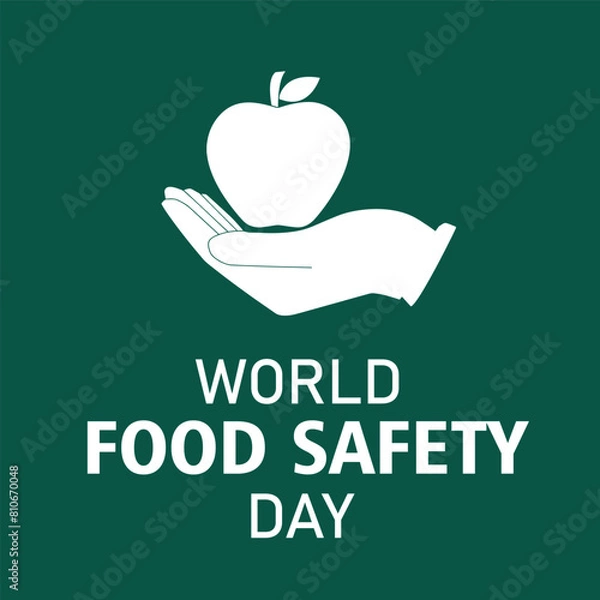 Obraz World food safety day vector design eps file