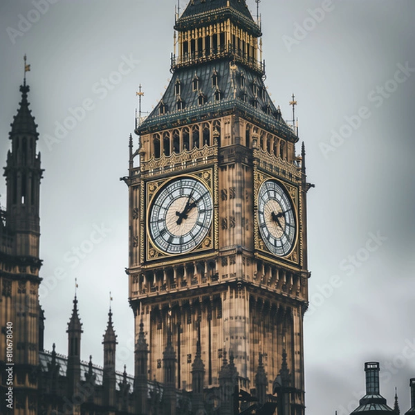 Fototapeta Close-up View of Big Ben Clock Tower in London