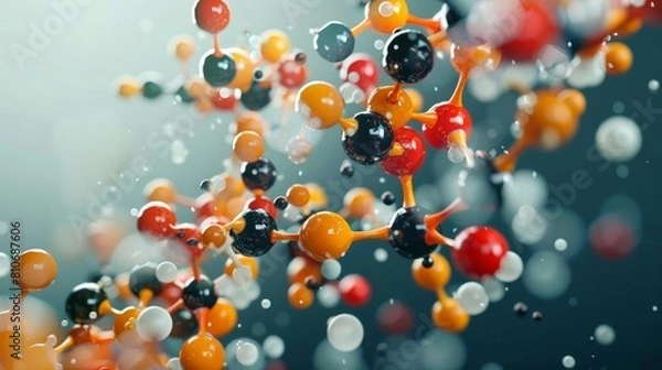 Fototapeta Theoretical and computational chemistry modeling