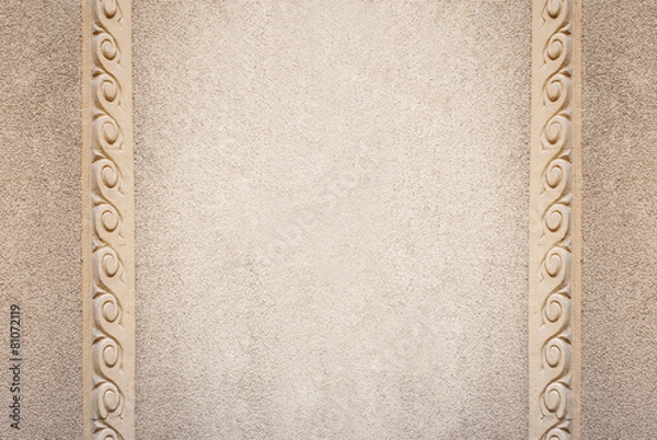 Fototapeta Beautiful architectural frame, wall texture