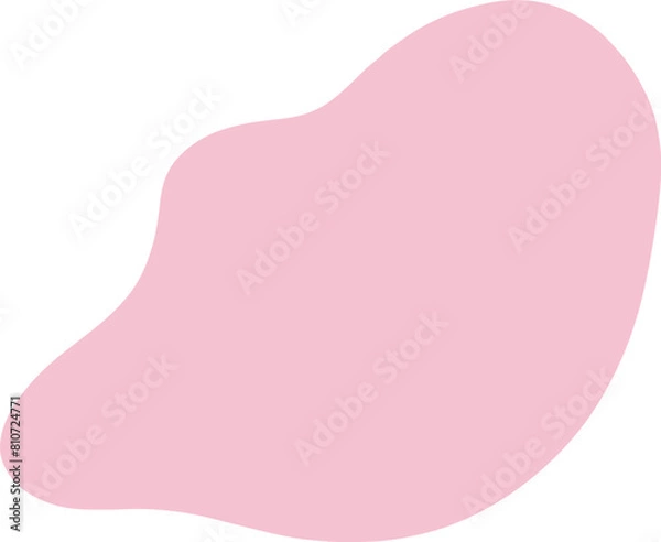 Fototapeta Pink abstract minimalist shape design element, abstract, shape, art, minimalist, spots, decoration, design, dots,