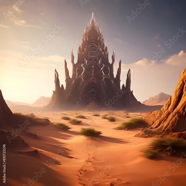 Obraz sunset in the desert