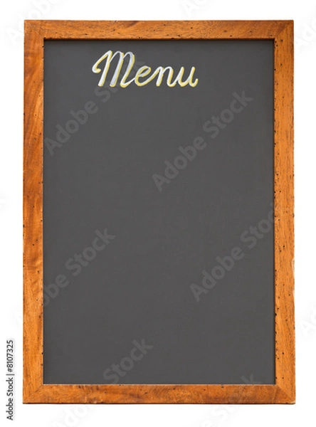 Obraz Empty menu board cutout