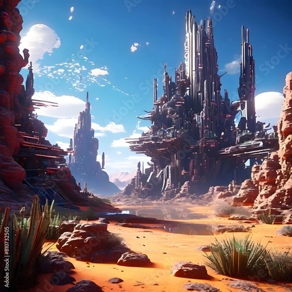 Obraz night in the mountains