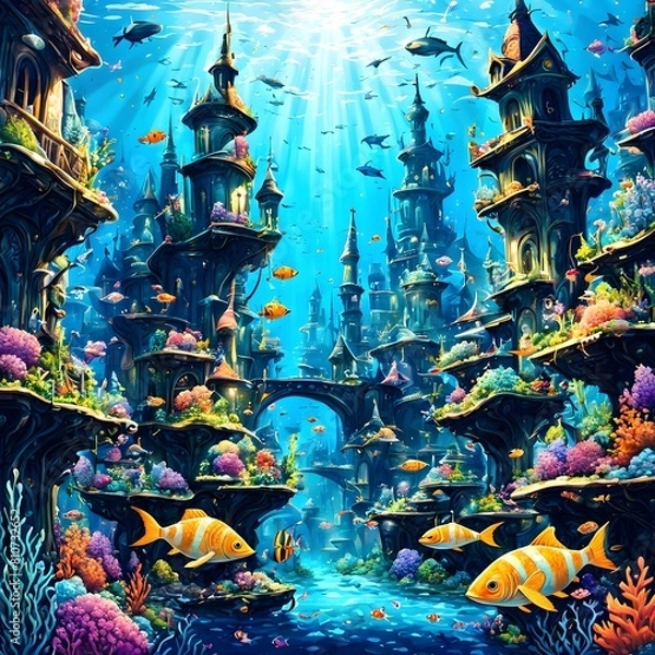 Obraz fish in aquarium