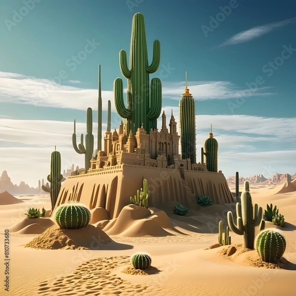 Obraz landscape with cactus