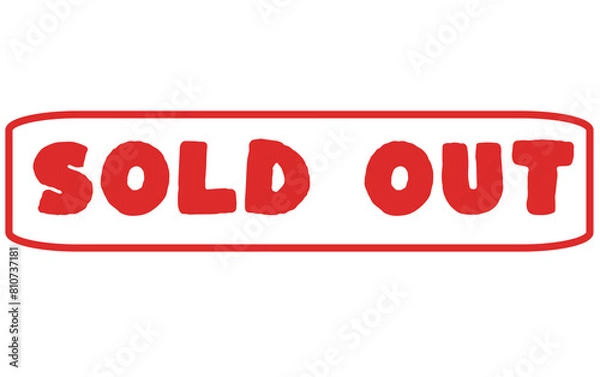 Obraz Sold out symbol 