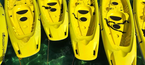 Obraz Bright Yellow Kayaks