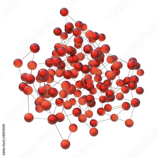 Fototapeta Molecule - 3d Render