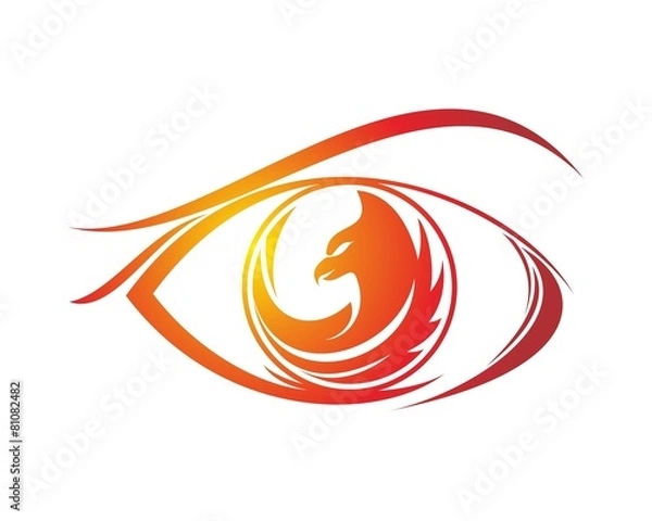Obraz abstract phoenix eye logo