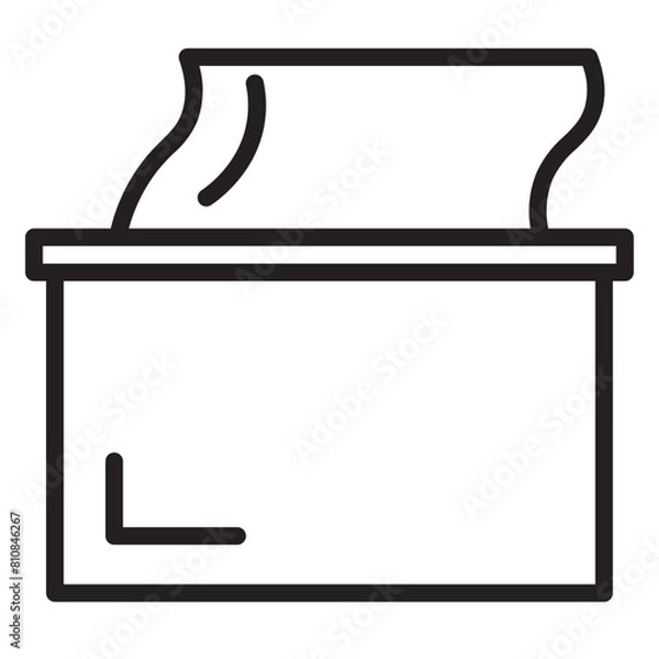 Obraz Tissue Line Icon