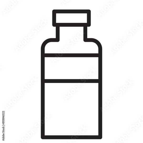 Obraz Bottle Line Icon