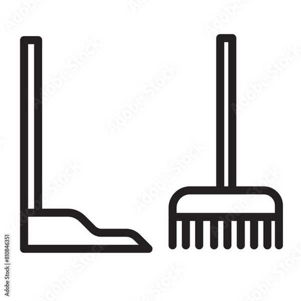 Obraz Cleaning Tool Line Icon