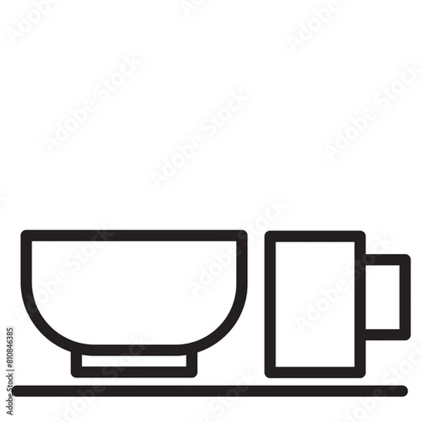 Obraz Cutlery Line Icon