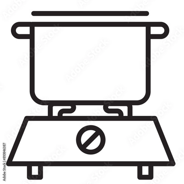 Fototapeta Cook Line Icon