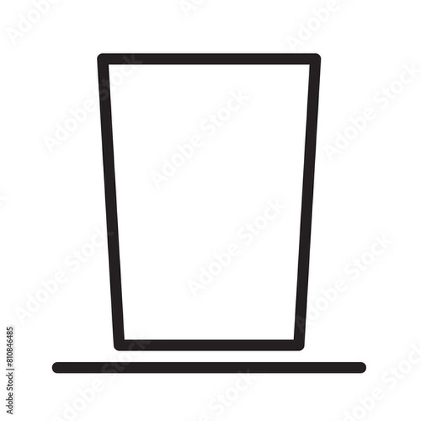 Obraz Glass Line Icon