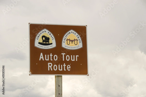 Obraz National Historic Trails Sign