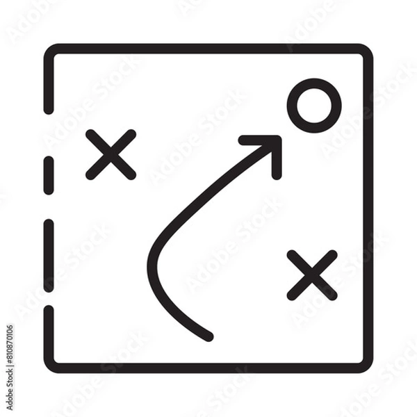 Fototapeta Idea Strategy Plan Line Icon