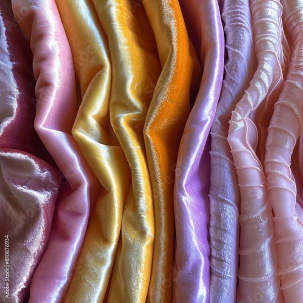 Fototapeta fabric texture of soft velvet in various colors