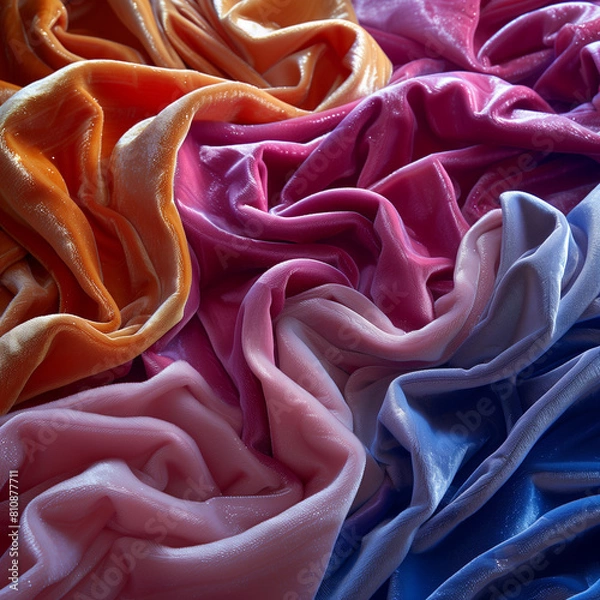 Obraz fabric texture of soft velvet in various colors