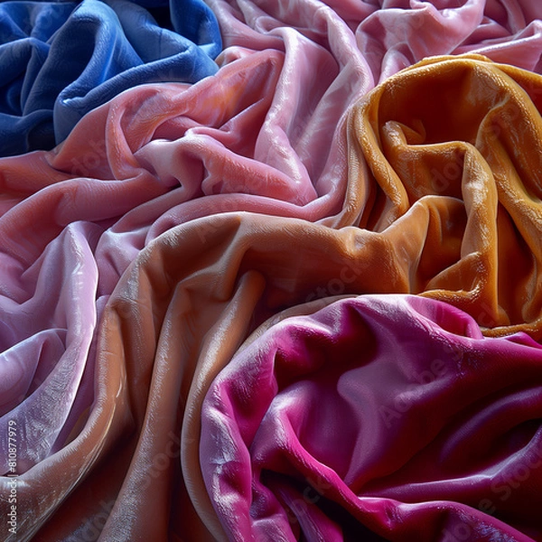 Obraz fabric texture of soft velvet in various colors
