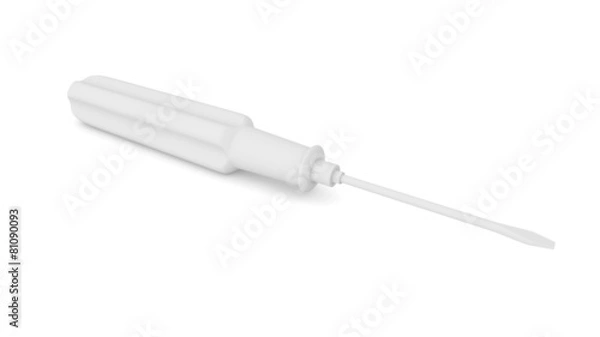 Obraz Screwdriver gray material concept