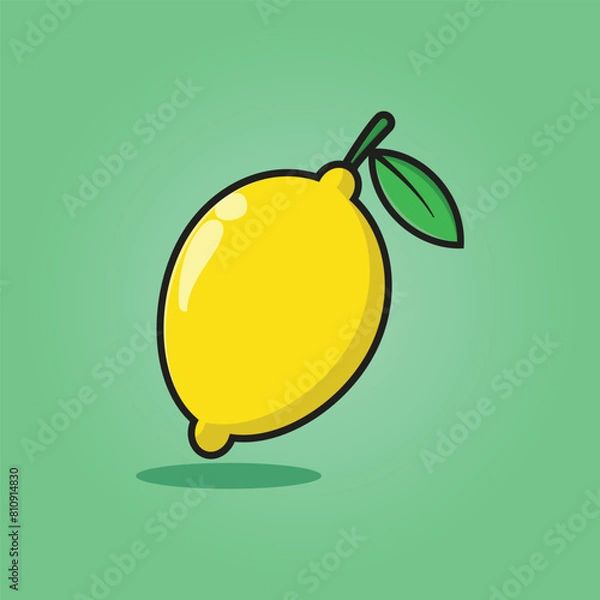 Fototapeta Fresh Lime with Background, Lime Vector illustration design