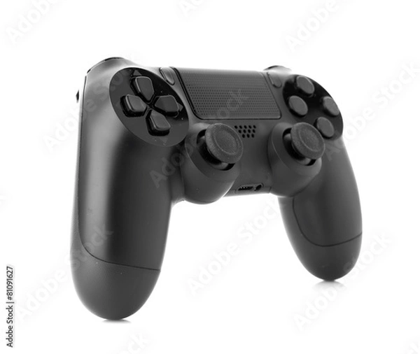 Fototapeta video game controller isolated on white background