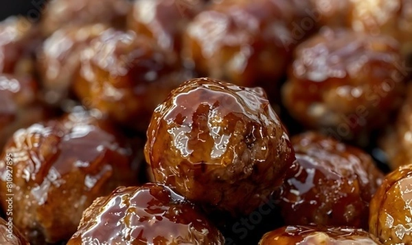 Obraz close up of chocolate splash, Generative AI