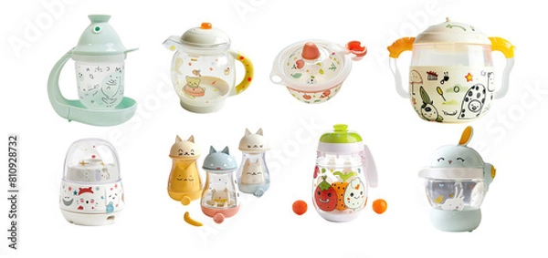 Fototapeta Baby's Milk Container on Transparent Background