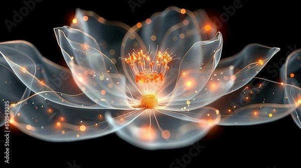 Fototapeta    a red rose against a dark background