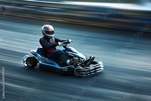 Fototapeta go-kart. Beautiful simple AI generated image in 4K, unique.