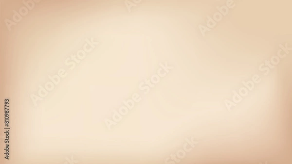 Fototapeta Beige nude gradient bg. Neutral warm color gradation background. Patel tan ivory graphic design wallpaper. Delicate minimalist fashion studio backdrop. Soft chocolate blur simple vector banner cover.