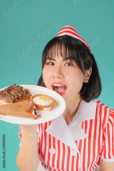 Fototapeta アメリカンダイナー店員風