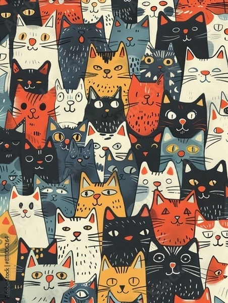 Fototapeta Tracking Down the Missing Cats