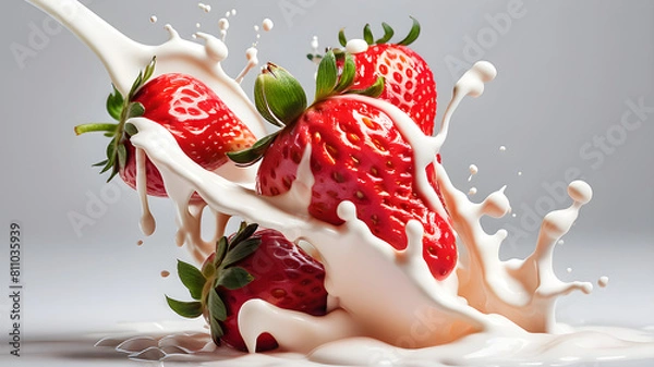 Obraz A Strawberry Milky set01A524A8