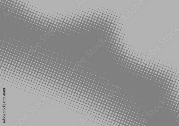 Fototapeta grey pop art comic background lightning blast halftone dots