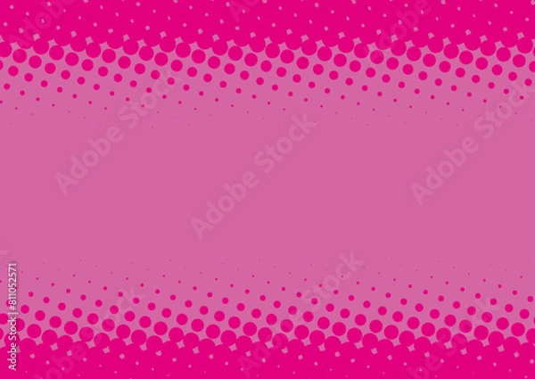 Fototapeta Pop art magenta and pink superhero background in retro comic book style, vector illustration eps10