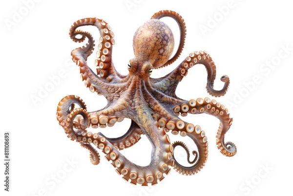 Obraz Octopus grip isolated on transparent background