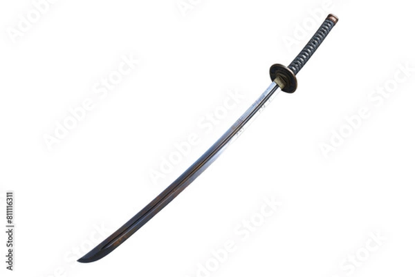 Obraz Samurai sword isolated on transparent background