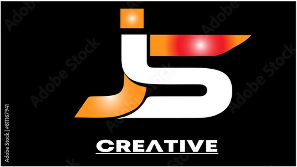 Obraz JS LOGO, PROFFESINOL DESIGN, FRE DAWONLOUD.