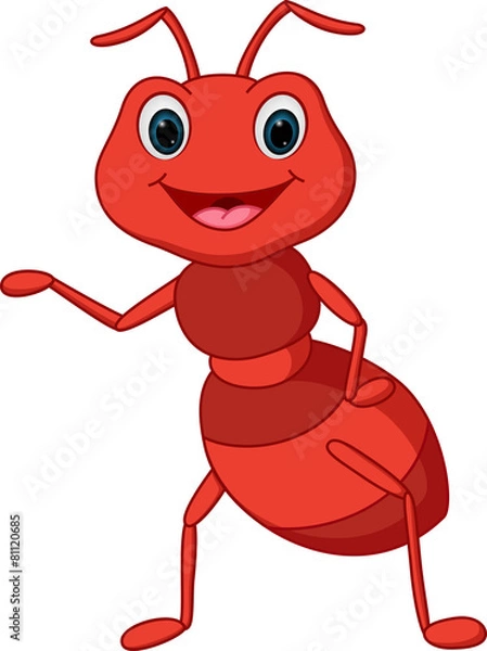 Obraz Happy ant cartoon