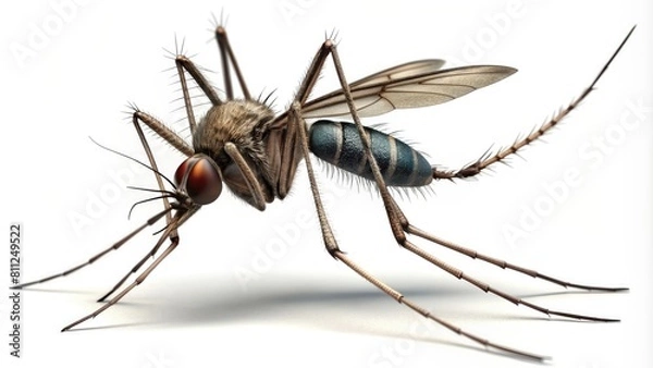 Obraz mosquito isolated on white background