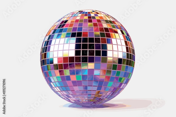 Fototapeta realistic 3d render of discoball