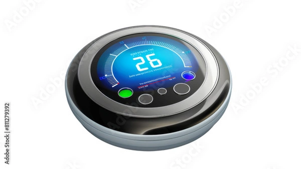 Fototapeta stop watch button isolated dicut PNG on transparent or white background cut out, copy space 