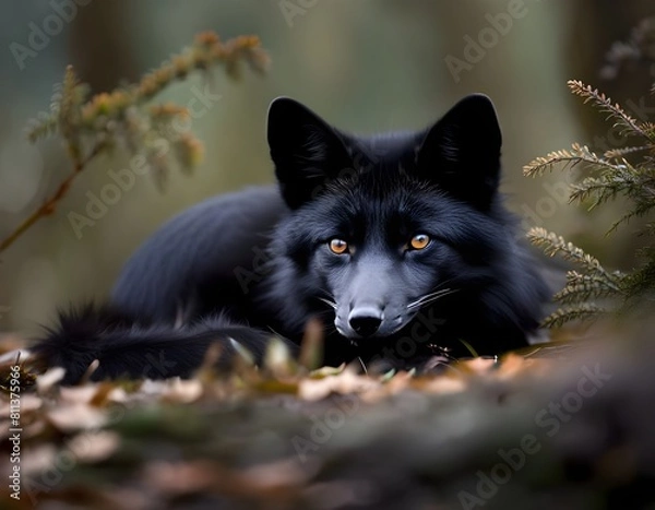 Fototapeta wolf in the forest